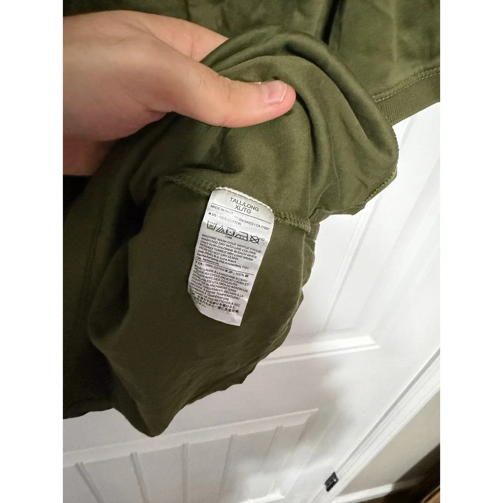 Banana Republic Polo Shirt Mens XL Tall Luxe Touch Performance Olive EUC